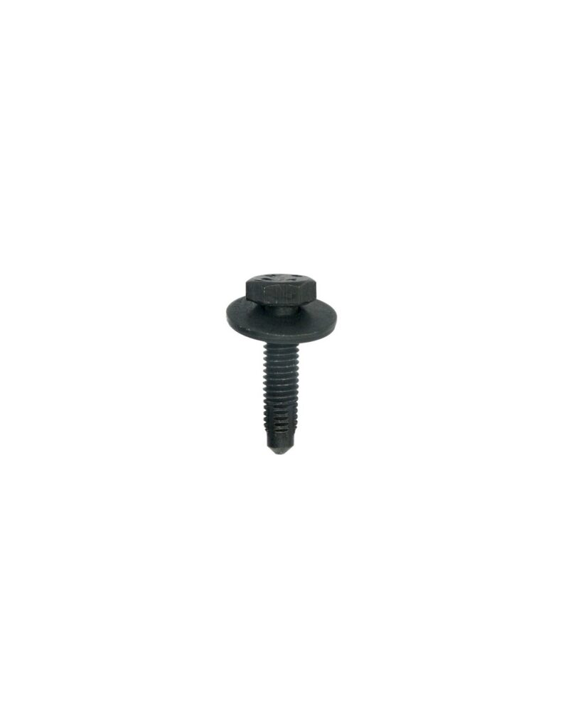 BLACK ZINC PLATED HEXAGON BOLT WITH WASCHER M6-1.00 X 25 mm BODYWORK