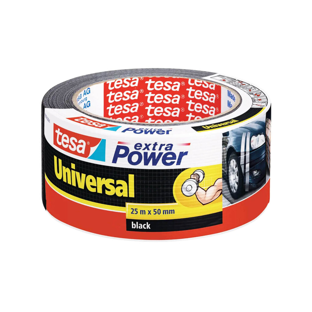 ΤΑΙΝΙΑ ΥΦΑΣΜΑΤΙΝΗ. EXTRA POWER UNIVERSAL. ΜΑΥΡΗ  25m x 50mm 56388 TESA