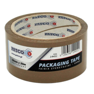 ΤΑΙΝΙΑ ΣΥΣΚΕΥΑΣΙΑΣ PATCO 50m x 48mm ΚΑΦΕ (Θορυβώδης)