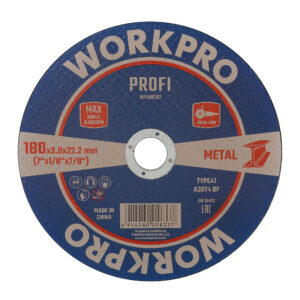 ΤΡΟΧΟΙ ΚΟΠΗΣ ΣΙΔΗΡΟΥ Φ180x3,0x22,2mm WP406397 WORKPRO (PROFI)
