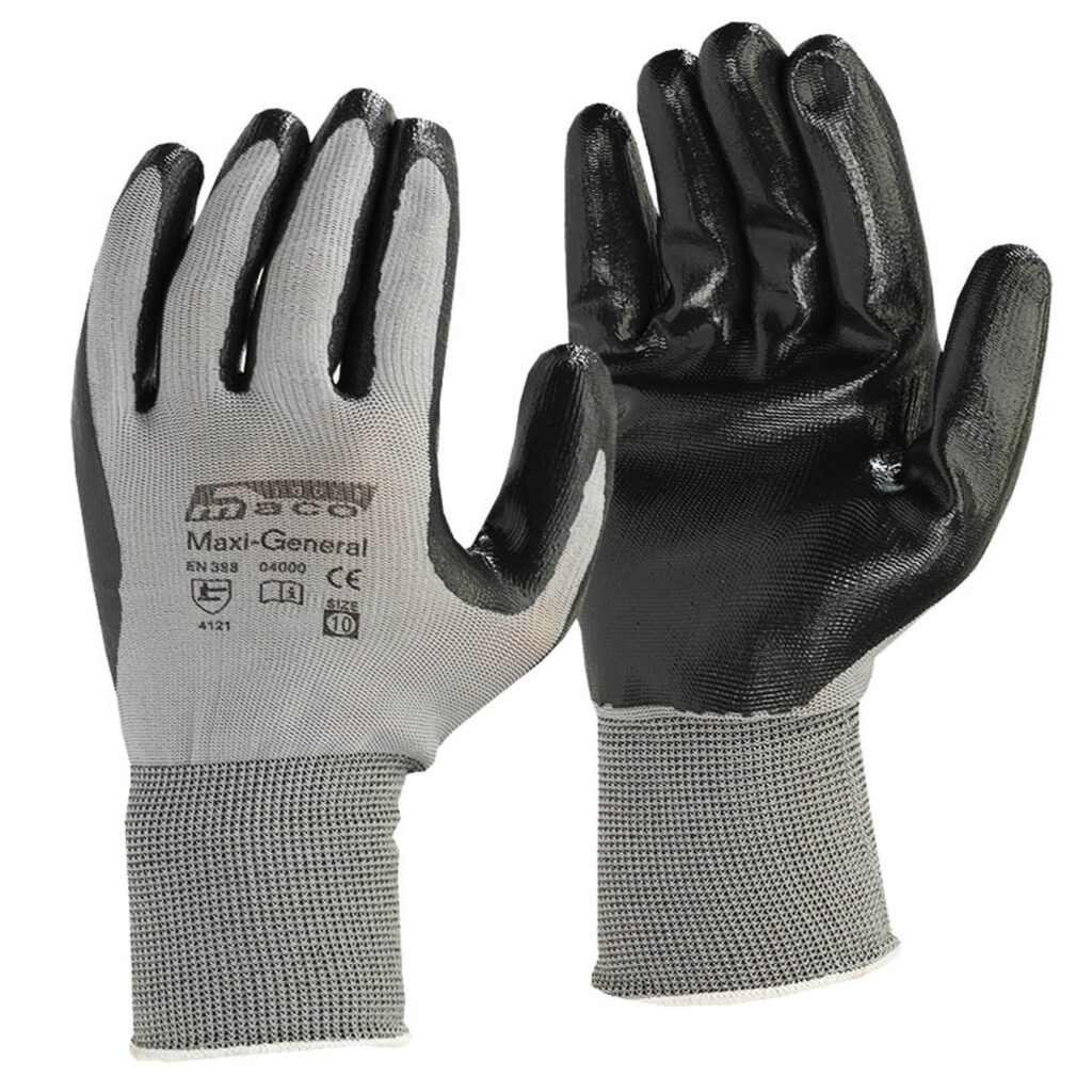 ΓΑΝΤΙΑ NYLON - NITRILE.  Νο. 10 "XL  MACO-GENERAL 4000