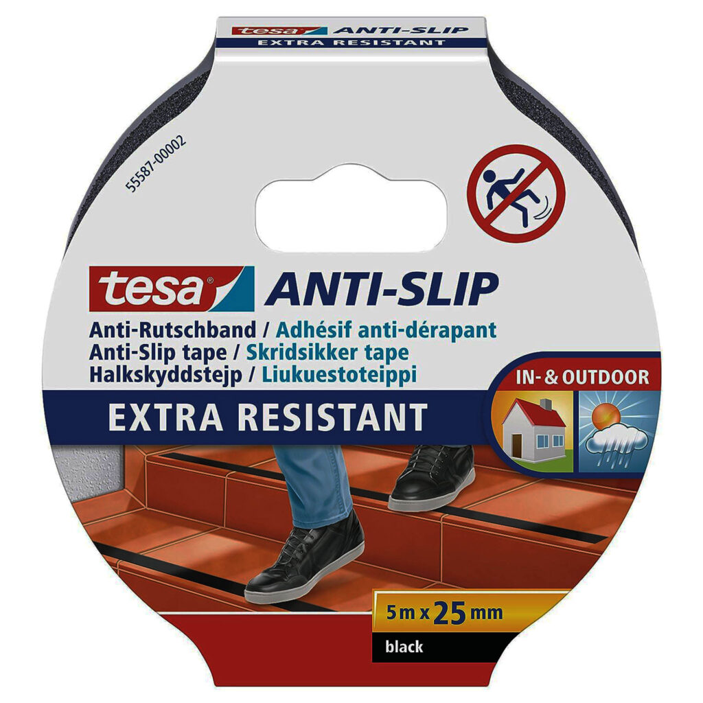 ΤΑΙΝΙΑ ΑΝΤΙΟΛΙΣΘΗΤΙΚΗ  5m x 25mm ΜΑΥΡΗ  55587 TESA
