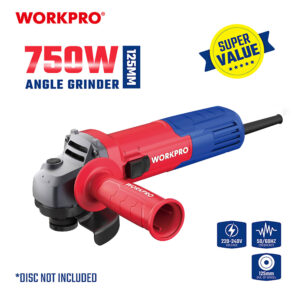 ΓΩΝΙΑΚΟΣ ΤΡΟΧΟΣ   750W Φ125mm WP472016CE WORKPRO