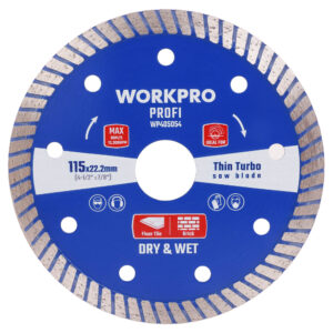 ΔΙΣΚΟΙ ΔΙΑΜΑΝΤΙ THIN TURBO 115X22.2 WP405054 WORKPRO (PROFI) (ΚΑΡΤΕΛΑ)