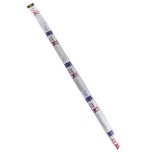 ΒΕΡΓΑ ΚΟΥΡΤΙΝΑΣ ΜΠΑΝΙΟΥ 120 - 220cm ΛΕΥΚΗ (ΑΛΟΥΜΙΝΙΟΥ)