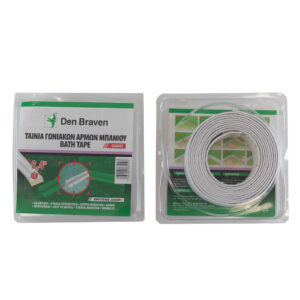 ΤΑΙΝΙΑ ΜΠΑΝΙΟΥ 2,4m x 22mm ΛΕΥΚΗ ΑΥΤΟΚΟΛΛΗΤΗ DEN BRAVEN