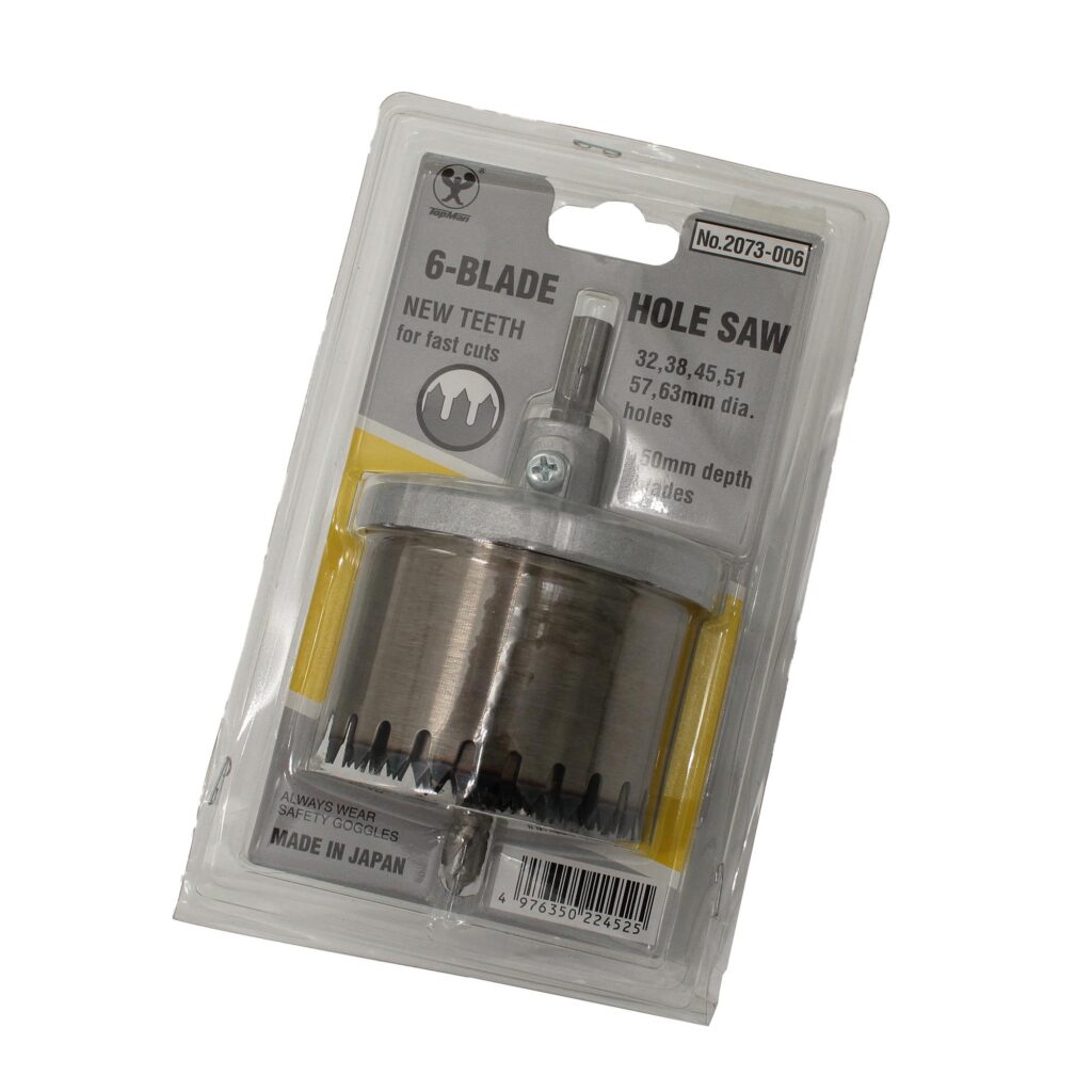 ΠΟΤΗΡΟΤΡΥΠΑΝΑ ΞΥΛΟΥ  32-63  50mm  (ΣΕΤ 6 τμχ)  TOPMAN 2073-006