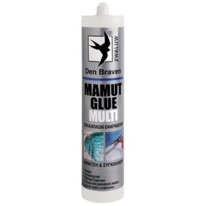 ΚΟΛΛΑ MAMUT MULTI 290ml + ΠΙΣΤΟΛΙ ΣΙΛΙΚΟΝΗΣ  DEN BRAVEN
