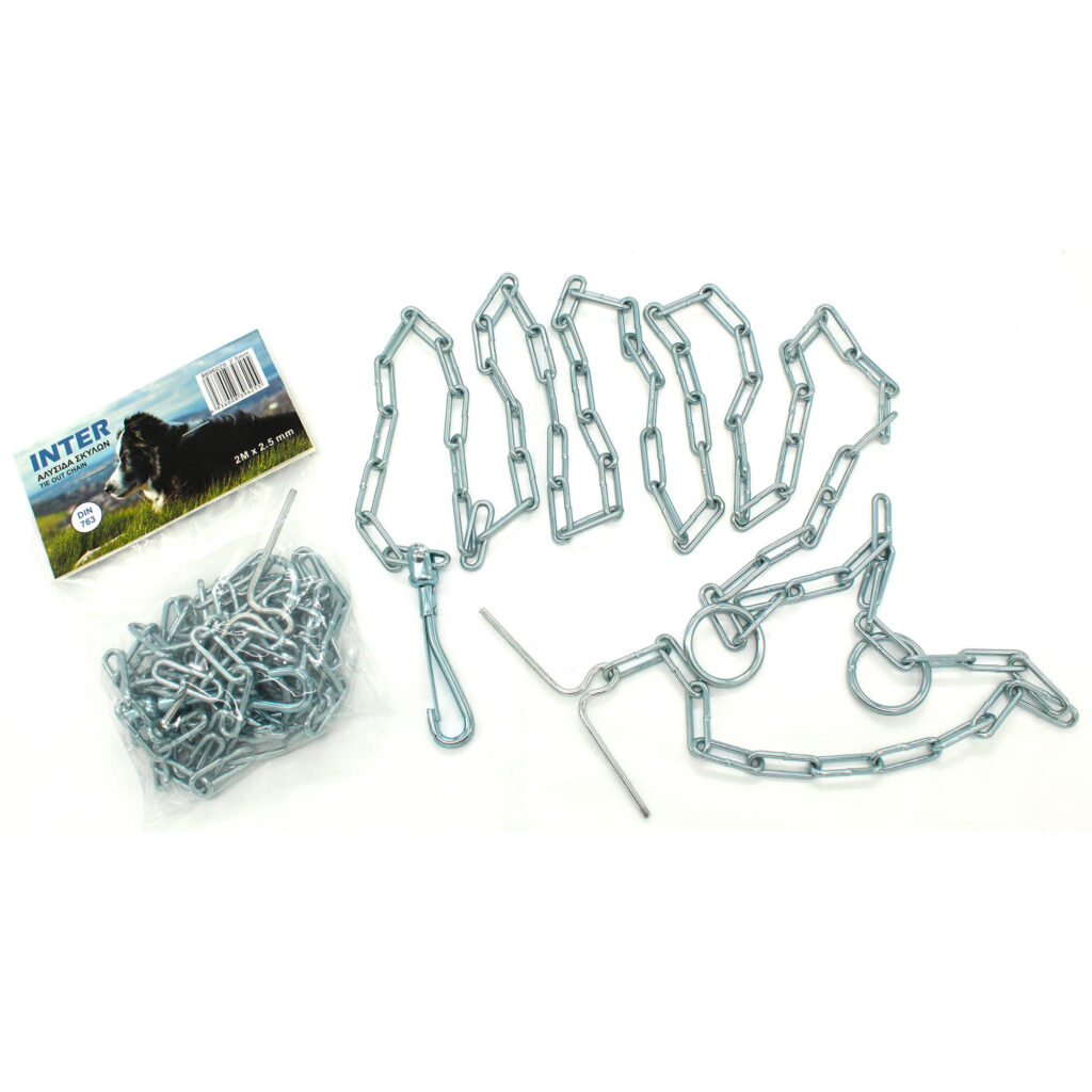 ΑΛΥΣΙΔΑ ΣΚΥΛΩΝ ΓΑΛΒΑΝΙΖΕ  2m x 2,5mm INTER
