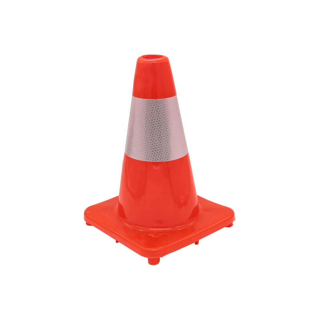 ΚΩΝΟΙ 30cm ΣΗΜΑΝΣΕΩΣ ΔΡΟΜΟΥ PVC ΚΙΝΑΣ (ΕΥΚΑΜΠΤΟΙ)