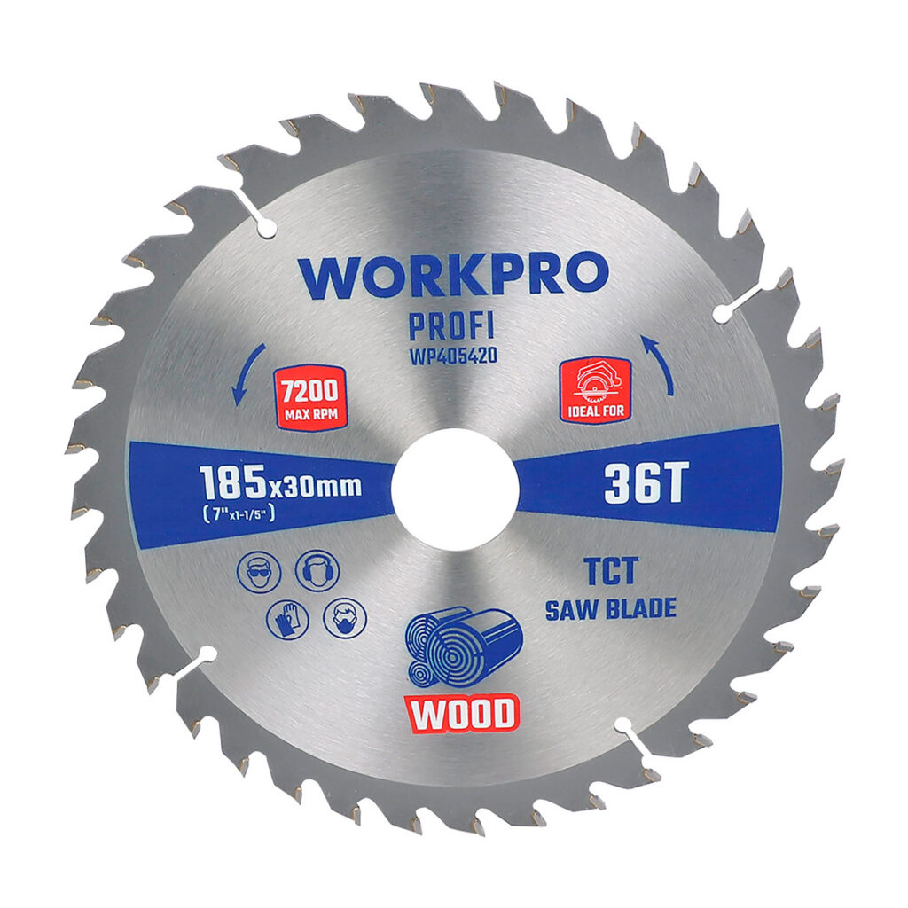 ΔΙΣΚΟΣ ΚΟΠΗΣ ΞΥΛΟΥ Φ185x20,0mm (36Δ) WP405618 WORKPRO (PROFI) (ΚΑΡΤΕΛΑ)