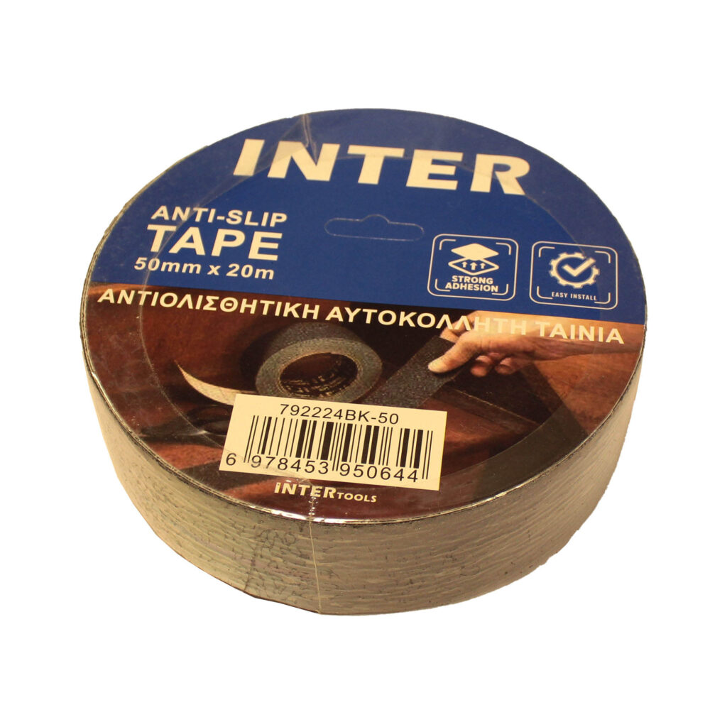 ΤΑΙΝΙΑ ΑΝΤΙΟΛΙΣΘΗΤΙΚΗ 20m x 50mm ΜΑΥΡΗ  INTER