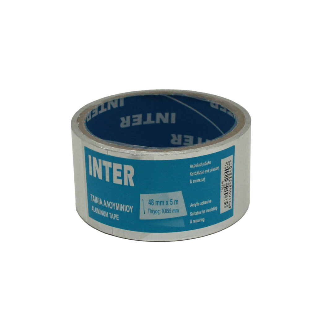 ΑΛΟΥΜΙΝΟΤΑΙΝΙΑ ΣΩΛΗΝΩΝ   48mm x 5m   ΑΣΗΜΙ (792240) INTER