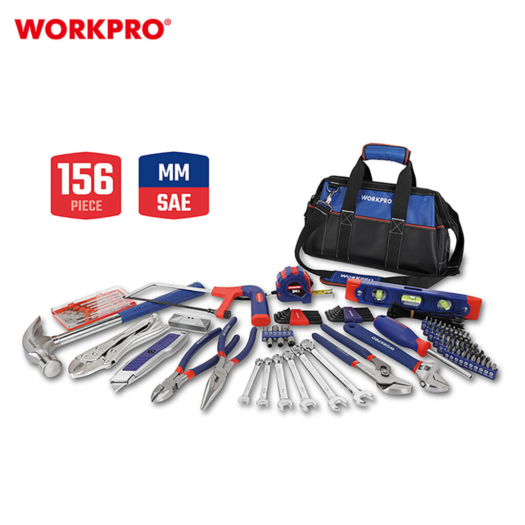 ΣΕΤ ΕΡΓΑΛΕΙΩΝ ΧΕΙΡΟΣ 156τμχ WP209010 WORKPRO (ΣΕ ΣΑΚΙΔΙΟ)