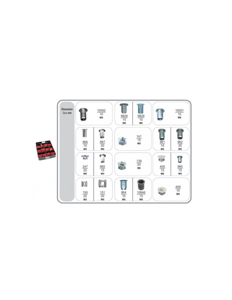 R66/67 CAGE NUTS AND CRIMPING NUTS