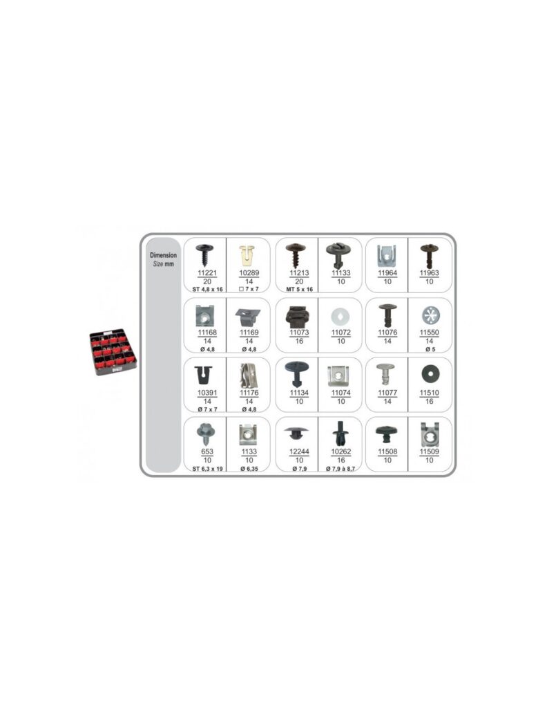 R66/67 ENGINE UNDERCOVERING MUDGUARD FASTENERS AUDI-SEAT-SKODA-VOLKSWAGEN