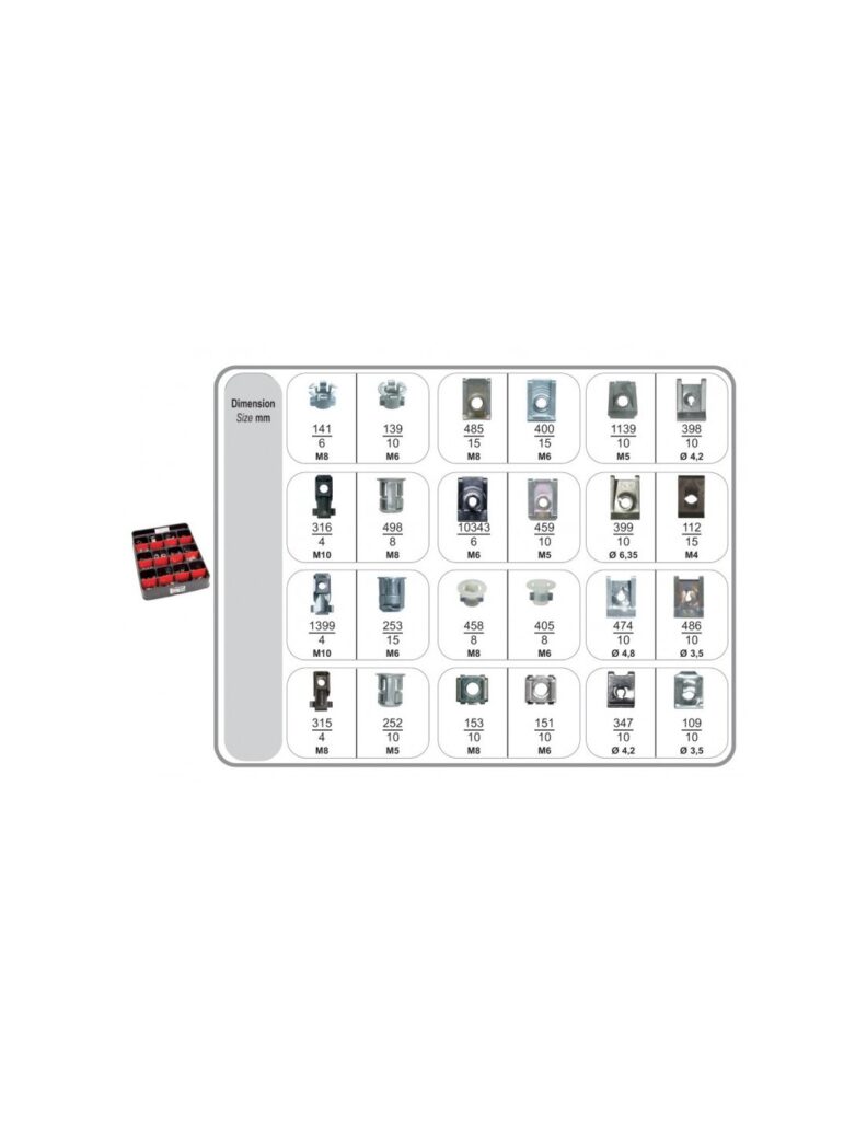 R66/67 U-NUTS CLIPS AND CAGE NUTS