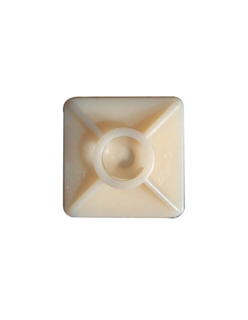 SELF ADHESIVE MOUNT 27 x 27 mm FOR PLASTIC CABLE TIE