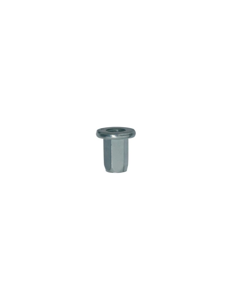 STEEL CRIMPING NUT M6-1.00 0,8 → 1 mm