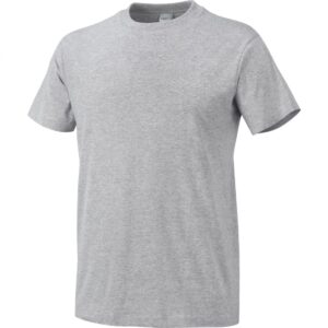 T-SHIRT 100% COTTON ESSENTIAL GREY MELANG, Μέγεθος M