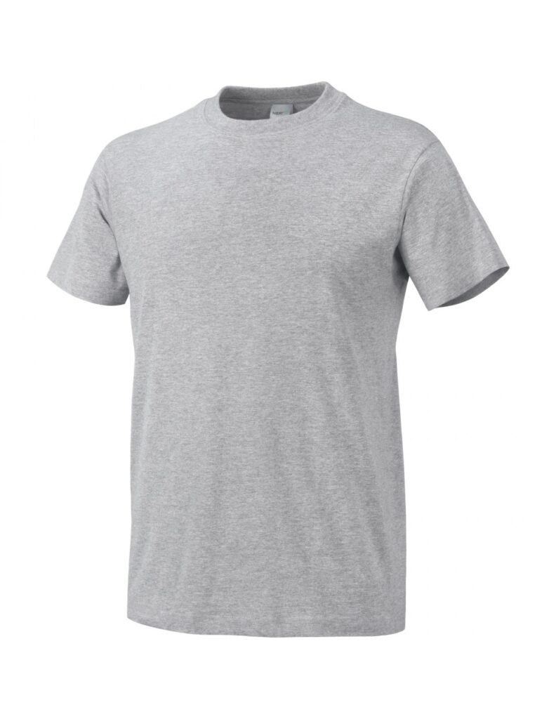 T-SHIRT 100% COTTON ESSENTIAL GREY MELANG, Μέγεθος M