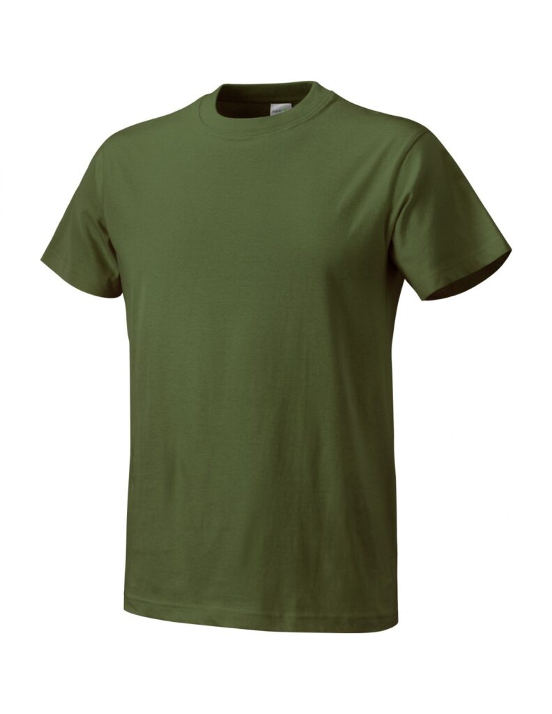 T-SHIRT 100% COTTON ESSENTIAL KHAKI, Μέγεθος M