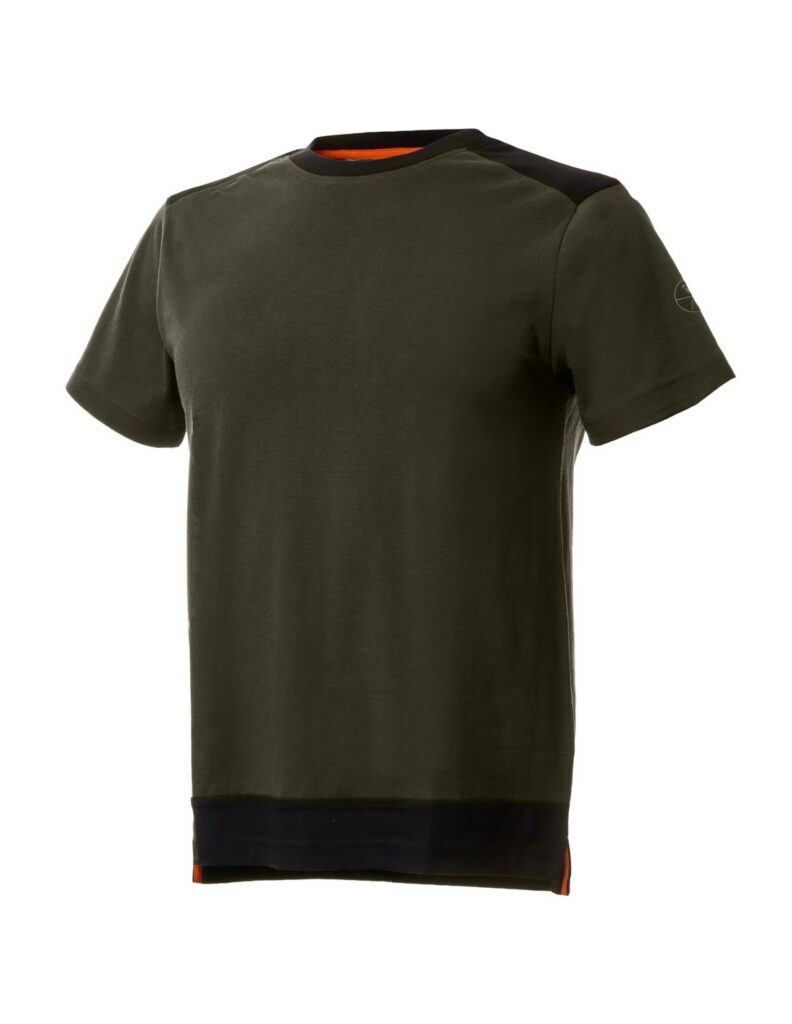 T-SHIRT NICE STRETCH GREEN - BLACK, Μέγεθος XL