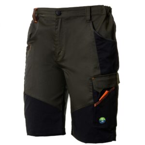 ΒΕΡΜΟΥΔΑ ΕΡΓΑΣΙΑΣ NICE STRETCH GREEN - BLACK, Μέγεθος L