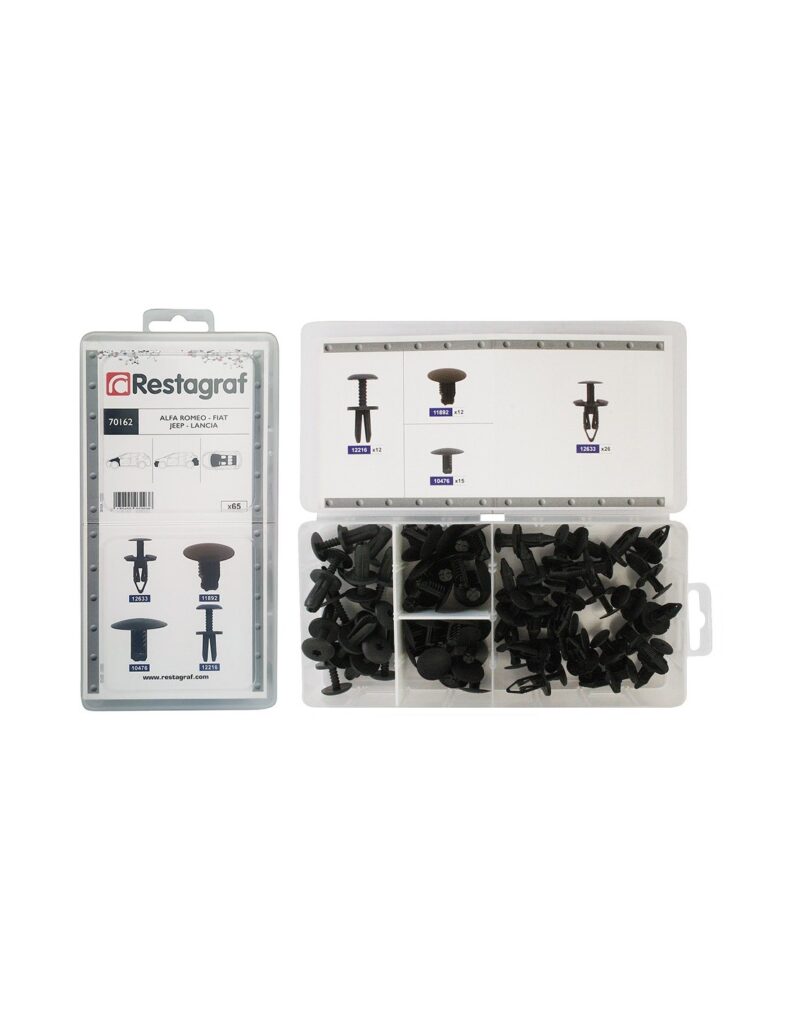 ΣΥΛΛΟΓΗ CLIPS AND PLASTIC RIVETS ALFA-ROMEO FIAT JEEP LANCIA